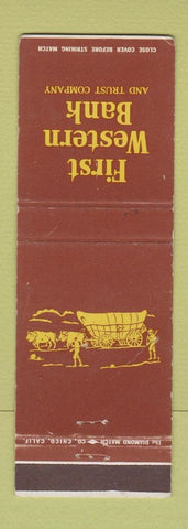 Matchbook Cover - First Western Bank and Trust CA WEAR