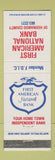 Matchbook Cover - First American National Bank Hernando County FL