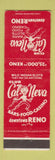 Matchbook Cover - Club Cal Neva Reno NV