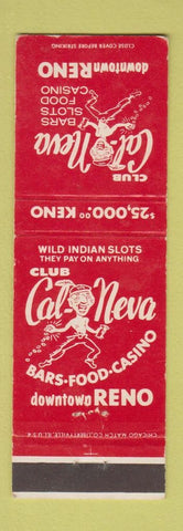 Matchbook Cover - Club Cal Neva Reno NV