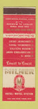 Matchbook Cover - Milner Hotel Motel Detroit MI