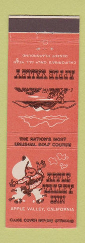 Matchbook Cover - Apple Valley Inn Apple Valley CA