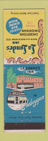 Matchbook Cover - La Londe's Inn Cheboygan MI low phone #