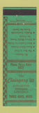 Matchbook Cover - The Clairgary Inn Three Oaks MI WEAR