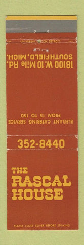 Matchbook Cover - Rascal House Southfield MI WEAR