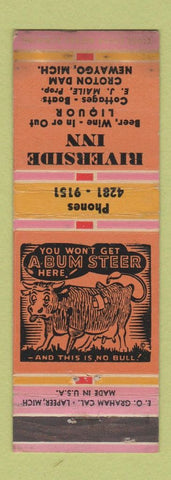 Matchbook Cover - Riverside Inn Newaygo MI WEAR
