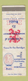 Matchbook Cover - Hund's Restaurant Northwood Inn Detroit MI WEAR