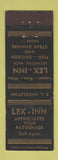 Matchbook Cover - Lex Inn Lexington MI low phone #