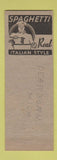 Matchbook Cover - La Rosa Inn Dearborn MI Italian