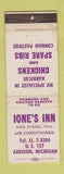 Matchbook Cover - Ione's Inn Addison MI WEAR