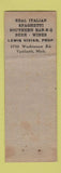 Matchbook Cover - Gingham Inn Ypsilanti MI