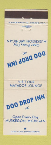 Matchbook Cover - Doo Drop Inn Muskegon MI #2