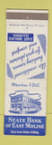 Matchbook Cover - State Bank of East Moline IL