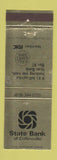 Matchbook Cover - State Bank of Collinsville IL