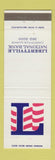 Matchbook Cover - Libertyville National Bank IL