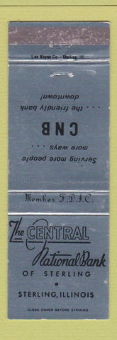 Matchbook Cover - Central National Bank Sterling IL