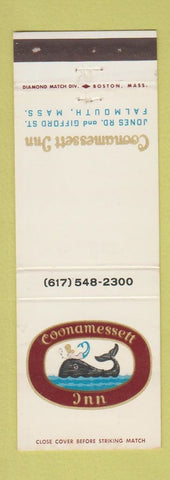 Matchbook Cover - Coonamessett Inn Falmouth MA #1 WHALE