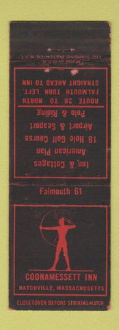 Matchbook Cover - Coonamessett Inn Falmouth MA #3 Indian WEAR