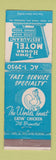 Matchbook Cover - Town House Motel Restaurant Hannibal MO