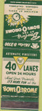 Matchbook Cover - Bowl o Drome Bowling Torrance CA