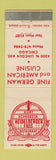 Matchbook Cover - Kurt Schebesta Heidelberger Fass Restaurant Chicago IL