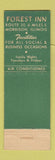 Matchbook Cover - Forest Inn Morrison IL WEAR
