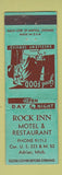 Matchbook Cover - Rock Inn Motel Restaurant Adrian MI WEAR
