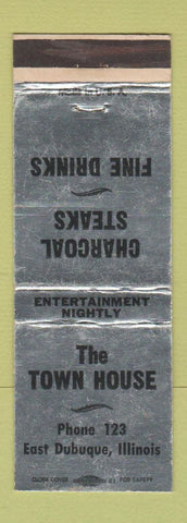 Matchbook Cover - The Town House East Dubuque IL low phone # WEAR