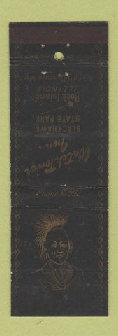 Matchbook Cover - Watch Tower Inn Rock Island IL Indian WEAR