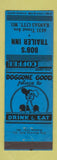 Matchbook Cover - Bob's Trailer Inn Kansas City MO BLUE