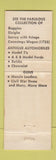 Matchbook Cover - Stegeman's Rocky Valley Museum Antiques Jefferson City MO