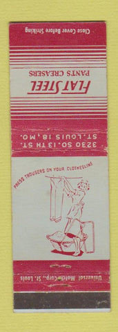 Matchbook Cover - Flat Steel Pants Creasers St Louis MO girlie WEAR