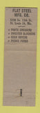 Matchbook Cover - Flat Steel Pants Creasers St Louis MO girlie WEAR