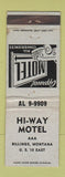 Matchbook Cover - Hi Way Motel Billings MT WEAR
