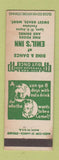 Matchbook Cover - Emil's Inn Sweet Grass MT WEAR
