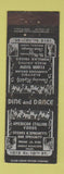 Matchbook Cover - Harmony Inn Italian Omaha NE