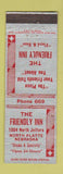 Matchbook Cover - The Friendly Inn North Platte NE low phone #