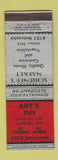 Matchbook Cover - Art's Inn Schirmer's Grocery St Louis MO