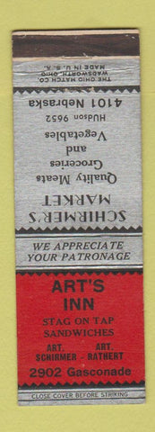 Matchbook Cover - Art's Inn Schirmer's Grocery St Louis MO