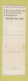 Matchbook Cover - John's Supper Club Springfield IL WEAR