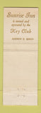 Matchbook Cover - Key West Sunrise Inn Port Sewall FL Chicago IL
