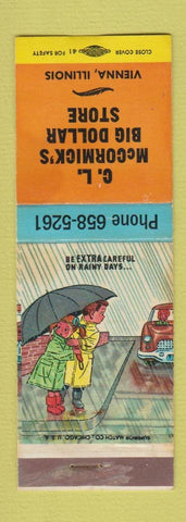 Matchbook Cover - CL McCormick's Big Dollar Store Vienna IL
