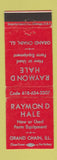 Matchbook Cover - Raymond Hale Tractors Grand Chain IL WEAR