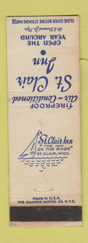 Matchbook Cover - St Clair Inn St Clair MI WEAR WHITE