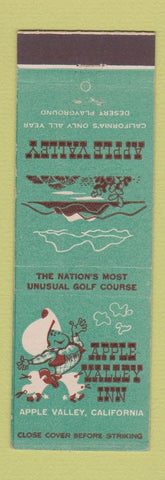 Matchbook Cover - Apple Valley Inn Apple Valley CA