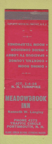Matchbook Cover - Meadowbrook Inn Portsmouth NH