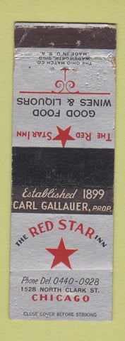 Matchbook Cover - Red Star Inn Chicago IL WORN