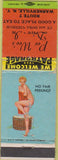 Matchbook Cover - Pee Wee's Drive IN Warnerville NY pinup