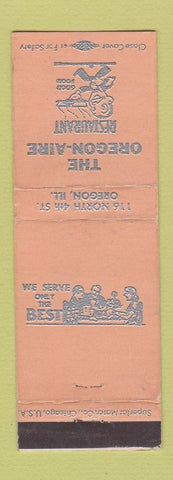 Matchbook Cover - The Oregon Aire Oregon IL restaurant WEAR