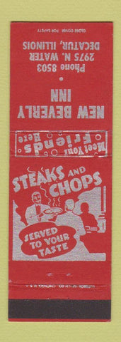 Matchbook Cover - New Beverly Inn Decatur IL